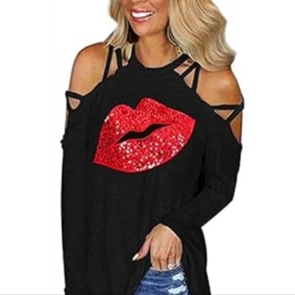 Strappy Off The Shoulder Top, XL